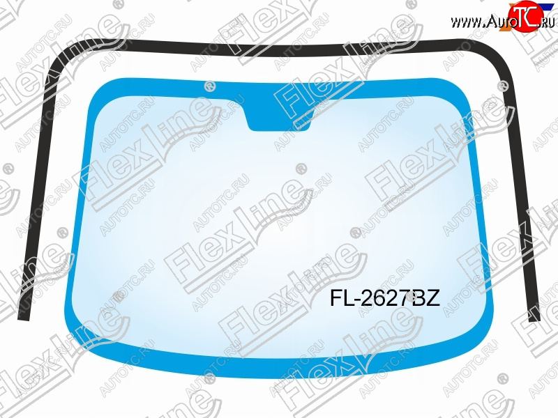 1 799 р. Молдинг лобового стекла (П-образный) FLEXLINE  Toyota Camry  XV40 (2006-2011) дорестайлинг, рестайлинг  с доставкой в г. Москва