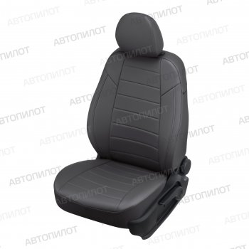 14 249 р. Чехлы сидений (экокожа) Автопилот Chevrolet Cruze J300 седан рестайлинг (2012-2015) (темно-серый)  с доставкой в г. Москва. Увеличить фотографию 1