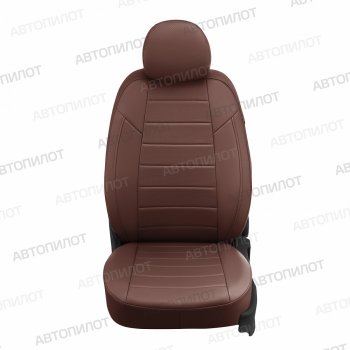 7 699 р. Чехлы сидений (экокожа) Автопилот Honda CR-V RM1,RM3,RM4 рестайлинг (2014-2018) (темно-коричневый)  с доставкой в г. Москва. Увеличить фотографию 2