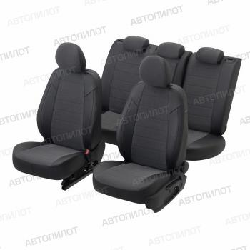 13 849 р. Чехлы на сиденья Велюр (к. Comfort Luxe экокожа) Автопилот Уаз Патриот 3163 5 дв. 2-ой рестайлинг (2017-2025) (черный)  с доставкой в г. Москва. Увеличить фотографию 6