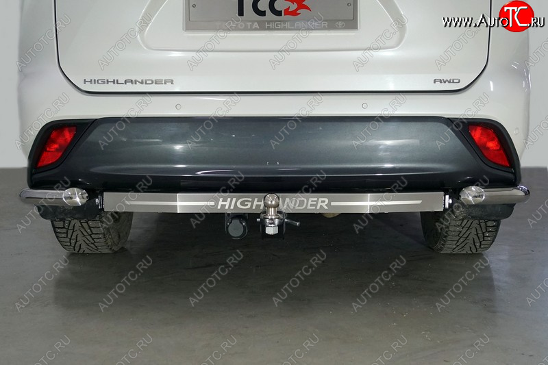 18 349 р. Фаркоп (тягово-сцепное устройство) TCC Тюнинг  Toyota Highlander  XU70 (2020-2025) (шар E, надпись Highlander)  с доставкой в г. Москва