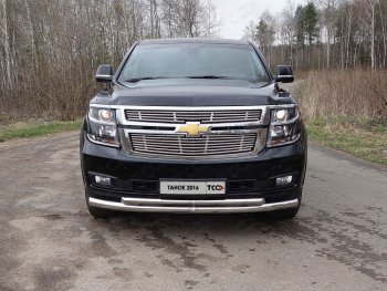 Защита передняя нижняя двойная 76,1*50,8 мм Тюнинг Chevrolet Tahoe GMT900 5 дв. (2006-2013) ()