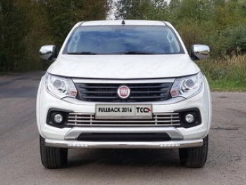 Нижняя декоративная вставка в бампер ТСС Тюнинг Fiat (Фиат) Fullback (Фулбэк) (2016-2018) ()