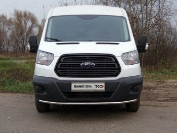 Защита переднего бампера нижняя 42,4 мм ТСС Тюнинг Ford (Форд) Transit Connect (Транзит) (2013-2018)  (нержавейка)