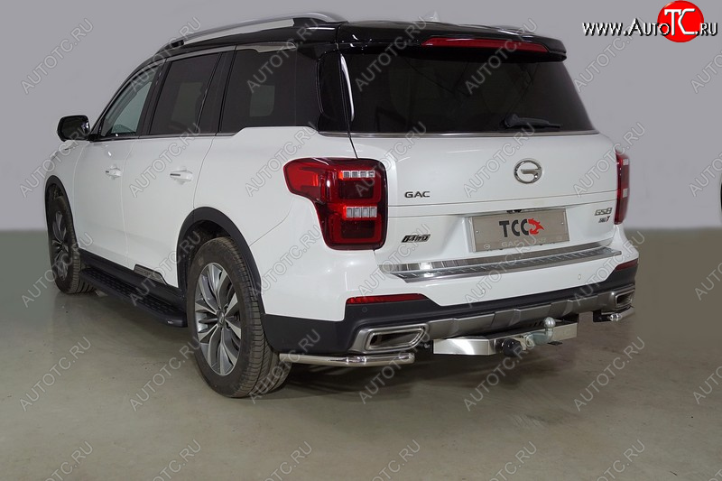 16 999 р. Защита заднего бампера (2.0T 4WD, уголки, d42,4 мм) TCC  GAC GS8 (2016-2023)  с доставкой в г. Москва