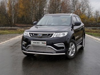 Защита переднего бампера нижняя d60,3 мм ТСС Тюнинг Geely Atlas NL3 (2016-2022)