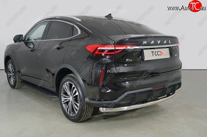 14 899 р. Защита задняя (нержавейка 60,3 мм), ТСС Тюнинг  Haval F7x (2022-2025)  рестайлинг  с доставкой в г. Москва