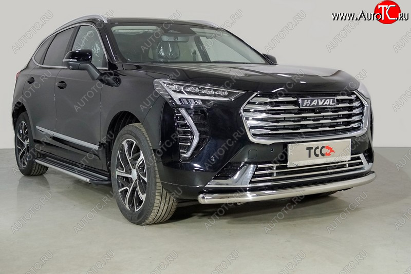 14 799 р. Защита переднего бампера нижняя d60,3 мм ТСС Тюнинг  Haval Jolion (2020-2024) дорестайлинг (кроме комплектации Comfort)  с доставкой в г. Москва