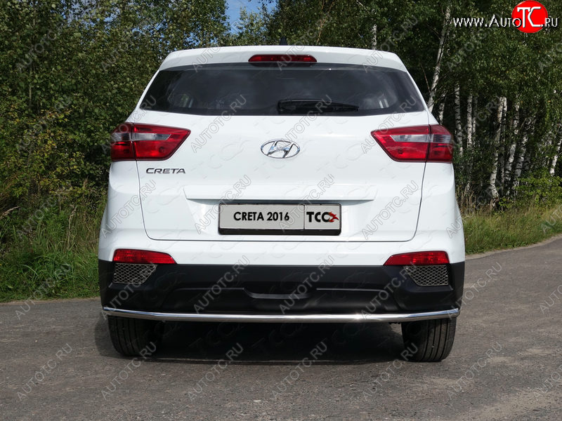 16 899 р. Защита задняя (нержавейка d42,4 мм), ТСС Тюнинг Hyundai Creta GS дорестайлинг (2015-2019)  с доставкой в г. Москва