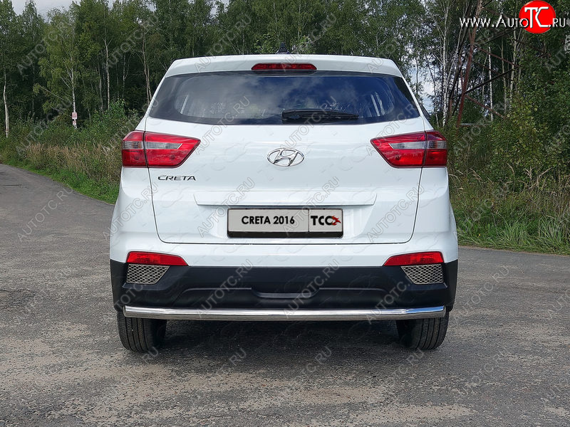 16 899 р. Защита задняя (нержавейка 60,3 мм) ТСС Тюнинг  Hyundai Creta  GS (2015-2019) дорестайлинг  с доставкой в г. Москва