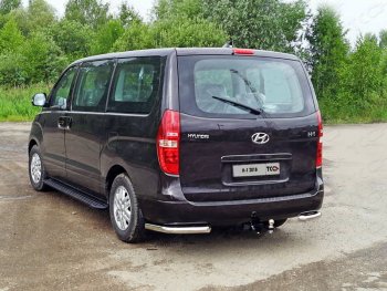 Защита задняя (уголки) 60,3 мм Hyundai Starex/Grand Starex/H1 TQ 2-ой рестайлинг (2017-2022)