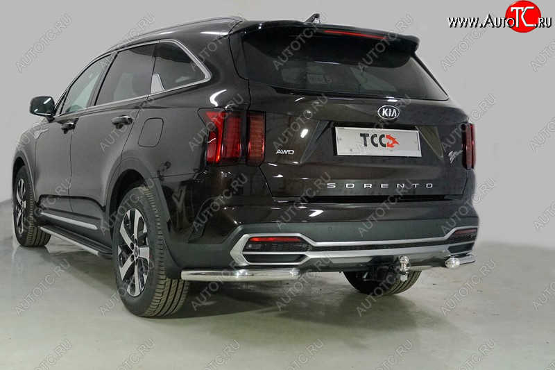 21 599 р. Защита заднего бампера (уголки, d60,3 мм) TCC  KIA Sorento  MQ4 (2020-2022)  с доставкой в г. Москва