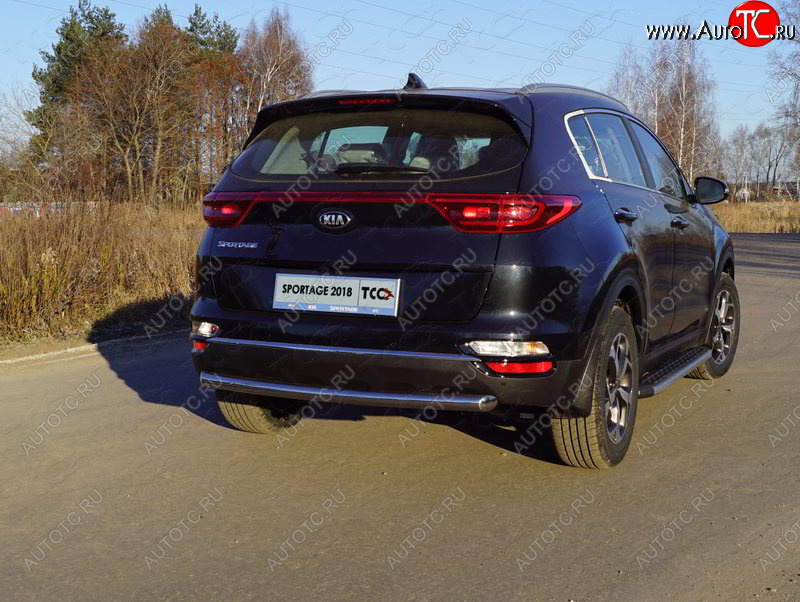 17 999 р. Защита задняя (нержавейка 60,3 мм) ТСС Тюнинг  KIA Sportage  4 QL (2018-2022) рестайлинг  с доставкой в г. Москва