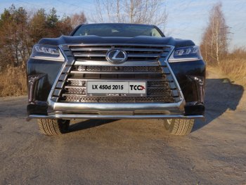 Защита переднего бампера нижняя d42,4 мм ТСС Тюнинг Lexus LX450d J200 2-ой рестайлинг (2015-2022)