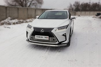 Защита переднего бампера нижняя с ДХО 60,3 мм ТСС Тюнинг Lexus RX350 AL10 дорестайлинг (2008-2012)