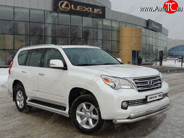 38 949 р. Защита переднего бампера нижняя d76,1*75 мм ТСС Тюнинг  Lexus GX460  J150 (2009-2013) дорестайлинг (нержавейка)  с доставкой в г. Москва