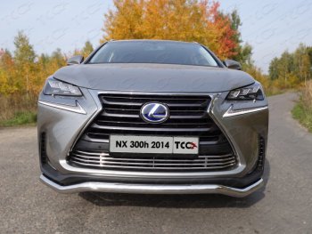 Декоративная вставка переднего бампера (кроме F-Sport) ТСС Тюнинг Lexus NX300h Z10 дорестайлинг (2014-2017) ()