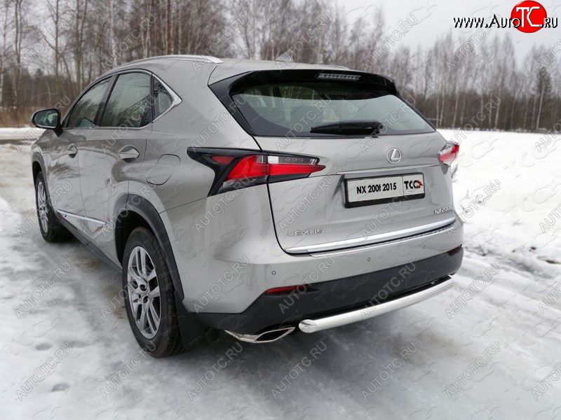 19 999 р. Защита задняя (нержавейка 60,3 мм) кроме F-Sport ТСС Тюнинг Lexus NX200T Z10 (2014-2017)  с доставкой в г. Москва