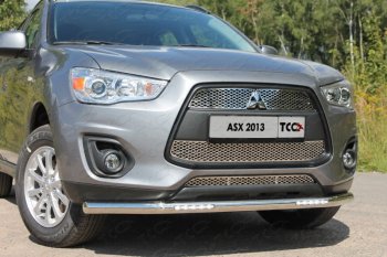 Защита переднего бампера нижняя с ДХО 60,3 мм ТСС Тюнинг Mitsubishi ASX 1-ый рестайлинг (2013-2016) ()