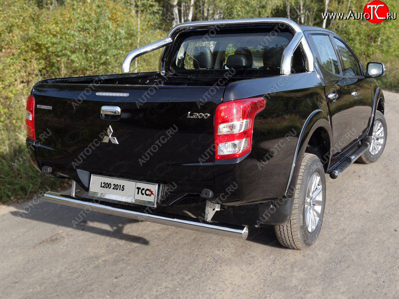 72 399 р. Защита кузова d 75х42 мм (только для кузова) ТСС Тюнинг  Mitsubishi L200  5 KK,KL (2015-2019) дорестайлинг (нержавейка)  с доставкой в г. Москва