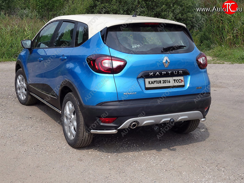 10 799 р. Защита заднего бампера (уголки, d42,4 мм) TCC Renault Kaptur дорестайлинг (2016-2020)  с доставкой в г. Москва