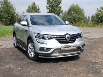 14 699 р. Защита переднего бампера нижняя 42,4 мм ТСС Тюнинг  Renault Koleos  2 (2016-2025)  с доставкой в г. Москва. Увеличить фотографию 1