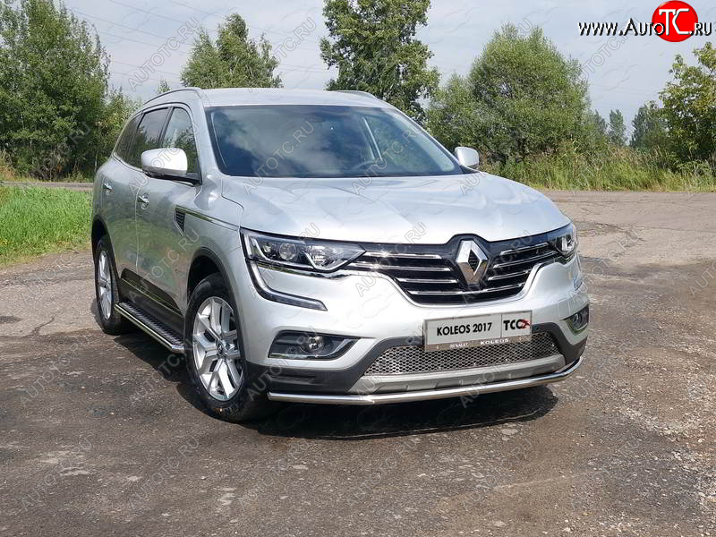 14 699 р. Защита переднего бампера нижняя 42,4 мм ТСС Тюнинг  Renault Koleos  2 (2016-2025)  с доставкой в г. Москва