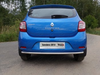 Защита задняя (нижняя d42,4 мм) ТСС Тюнинг Renault Sandero (B8) дорестайлинг (2014-2018) ()