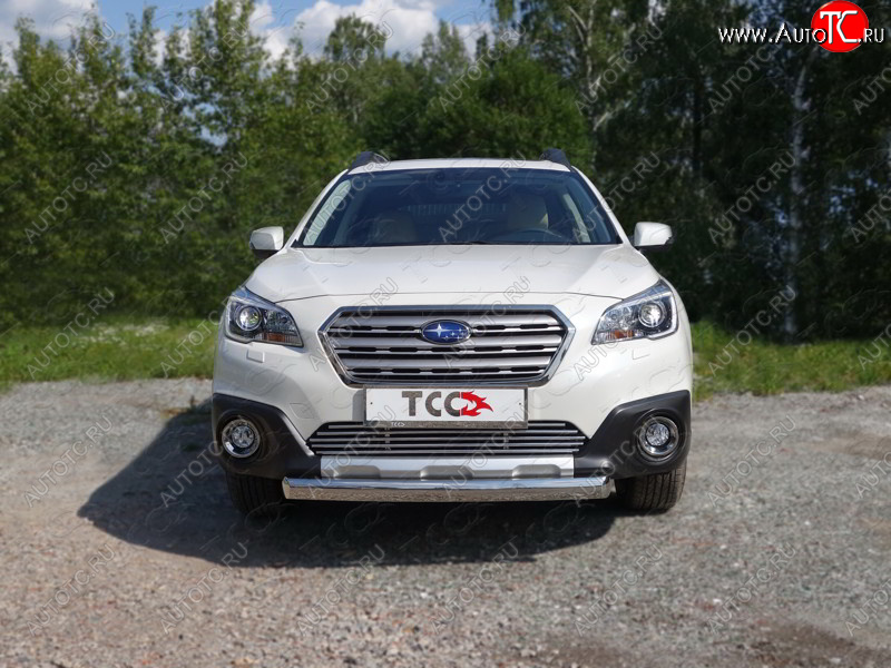 6 099 р. Декоративная вставка переднего бампера ТСС Тюнинг  Subaru Outback  BS/B15 (2014-2021) дорестайлинг универсал, рестайлинг универсал (d 12 мм)  с доставкой в г. Москва