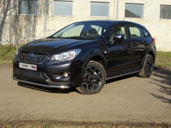 Защита переднего бампера нижняя d42,4 мм ТСС Тюнинг Subaru XV GP/G33 дорестайлинг (2012-2016) ()