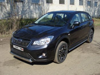 Защита переднего бампера нижняя овальная 75х42 мм ТСС Тюнинг Subaru (Субару) XV (ХВ)  GP/G33 (2012-2016) GP/G33 дорестайлинг ()