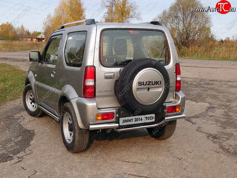 13 999 р. Защита задняя (нержавейка 42,4*60,3 мм), ТСС Тюнинг  Suzuki Jimny  JB23/JB43 (2012-2018) 2-ой рестайлинг  с доставкой в г. Москва