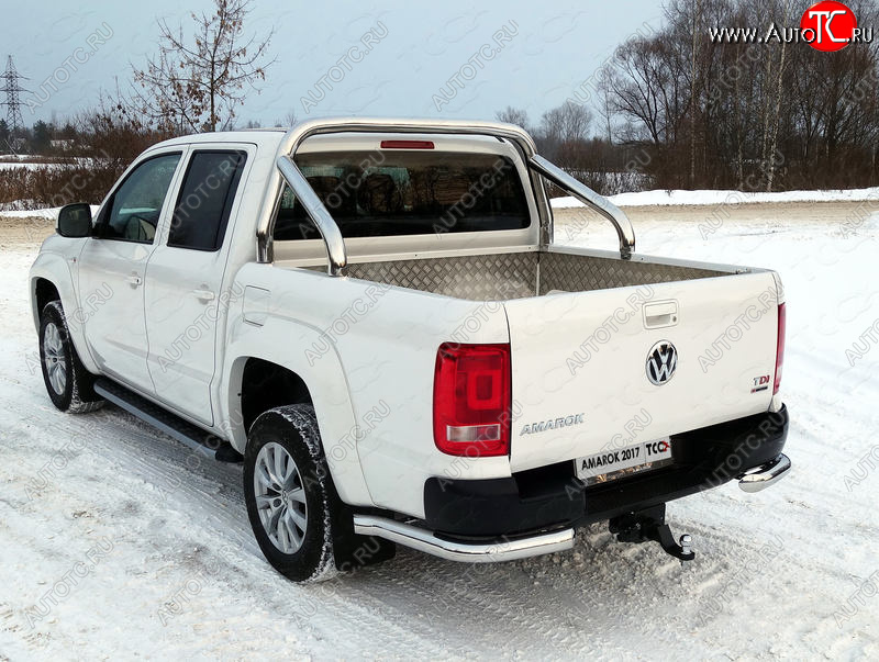 57 999 р. Защита кузова (для кузова) d 76,1 мм ТСС Тюнинг  Volkswagen Amarok (2016-2022) рестайлинг (нержавейка)  с доставкой в г. Москва