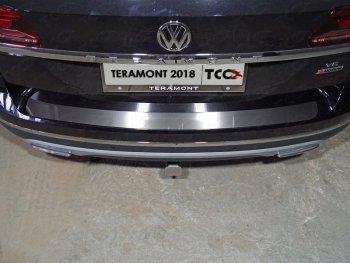 2 999 р. Накладка на задний бампер, ТСС Тюнинг  Volkswagen Teramont  CA1 (2016-2020) дорестайлинг (Лист шлифованный)  с доставкой в г. Москва. Увеличить фотографию 1