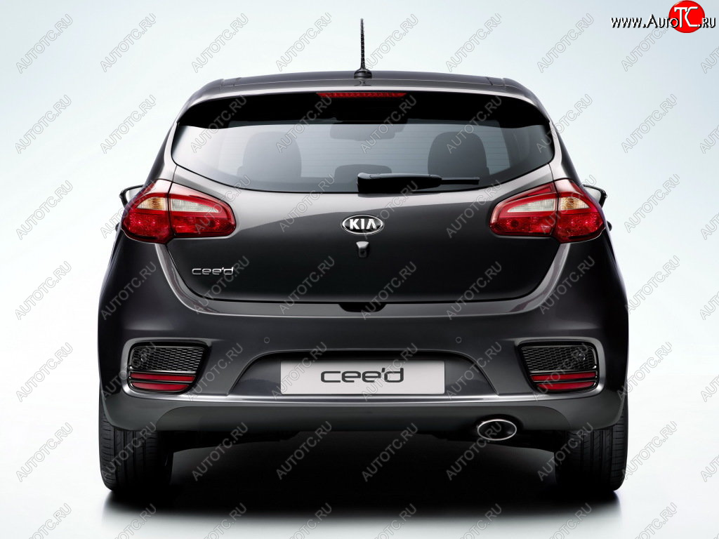 7 949 р. Бампер задний GAMMA  KIA Ceed  2 JD (2015-2018) рестайлинг, хэтчбэк (Неокрашенный)  с доставкой в г. Москва