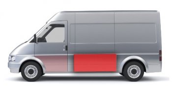 1 889 р. Левая средняя боковая панель (ремонтная) Wisentbull Fiat Ducato 244 (2002-2012)  с доставкой в г. Москва. Увеличить фотографию 1