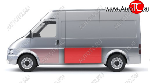 1 889 р. Левая средняя боковая панель (ремонтная) Wisentbull Fiat Ducato 244 (2002-2012)  с доставкой в г. Москва