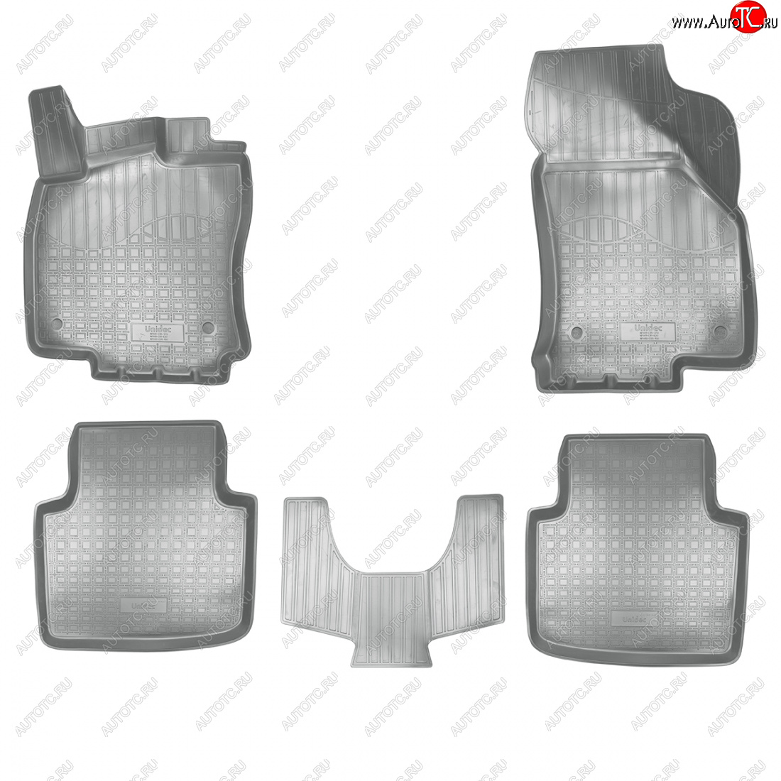 3 579 р. Коврики салонные Norplast  3D  Skoda Superb  B8 (3V) (2015-2019) лифтбэк дорестайлинг (серый)  с доставкой в г. Москва