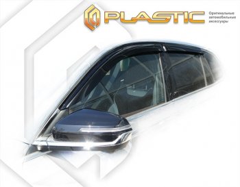 1 999 р. Дефлектора окон CA-Plastic Geely Monjaro (2022-2024) (серия Сlassic полупрозрачный, без хром. молдинга)  с доставкой в г. Москва. Увеличить фотографию 2