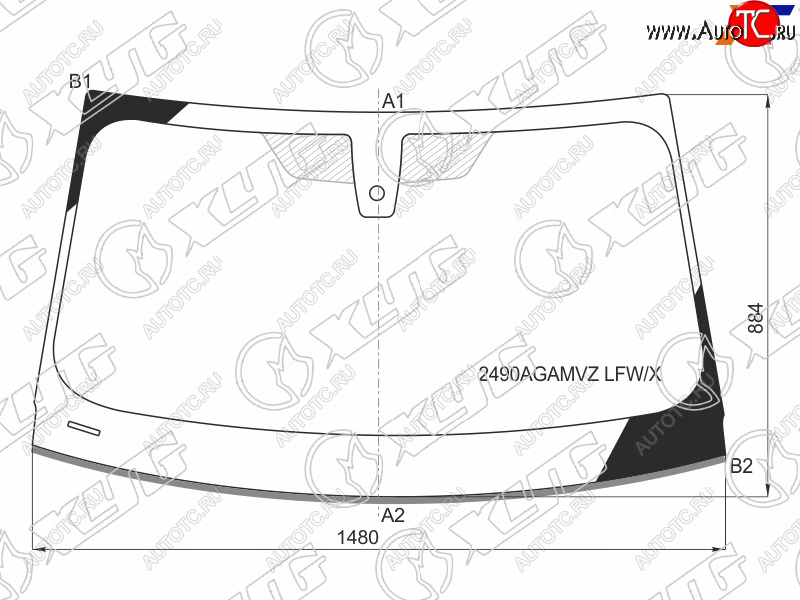 7 699 р. Стекло лобовое (Датчик дождя Молдинг 4D SED) XYG  BMW 3 серия  G20 (2018-2022) седан  с доставкой в г. Москва