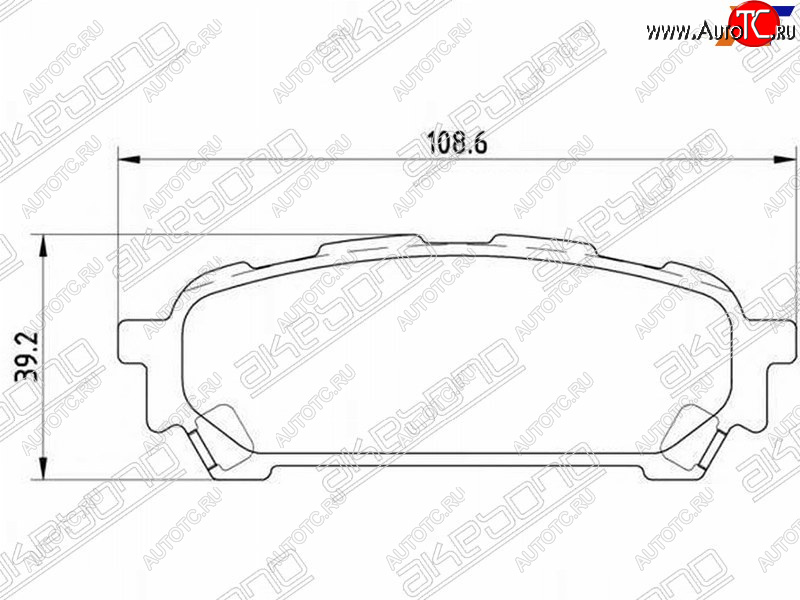 1 999 р. Колодки тормозные зад RH-LH SAT  Subaru Forester (SF,  SG,  SH,  SJ,  SK/S14), Impreza (GC,  GF,  GD,  GG,  GE,  GH,  GJ,  GK)  с доставкой в г. Москва