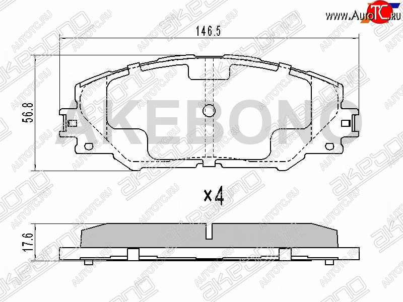 2 899 р. Колодки тормозные перед FL-FR SAT  Toyota RAV4 XA30 5 дв. удлиненный 1-ый рестайлинг (2009-2010)  с доставкой в г. Москва