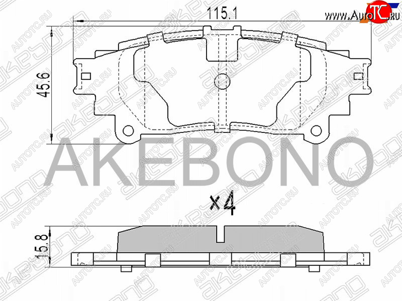 1 389 р. Колодки тормозные задние RH-LH SAT Lexus RX350 AL10 рестайлинг (2012-2015)  с доставкой в г. Москва