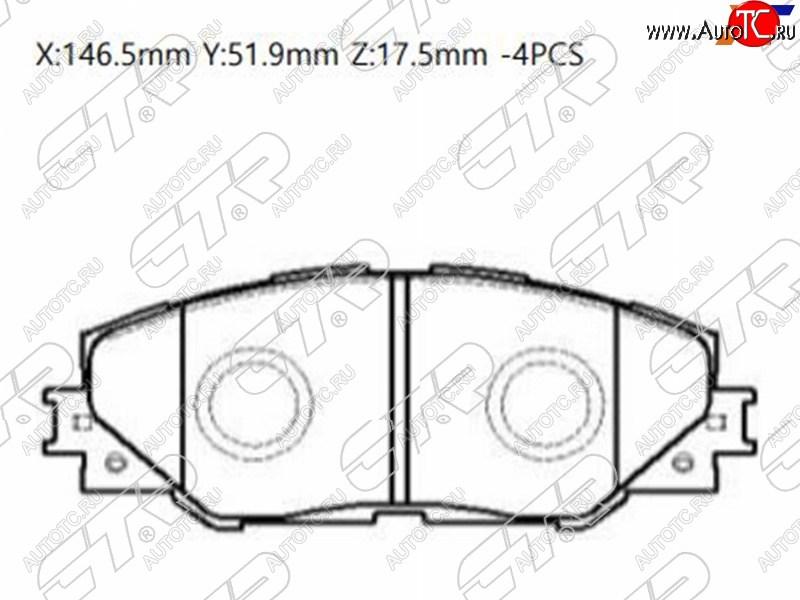 2 199 р. Колодки тормозные перед FL-FR SAT  Toyota RAV4 XA30 5 дв. удлиненный дорестайлинг (2003-2008)  с доставкой в г. Москва