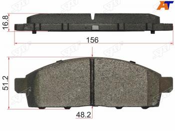 1 689 р. Колодки тормозные передние FL-FR SAT  Mitsubishi Challenger (2008-2015), Mitsubishi L200 ( 4,  5 KK,KL) (2006-2022), Mitsubishi Pajero Sport  PA (1996-2008), Nissan NP200 (2008-2024)  с доставкой в г. Москва. Увеличить фотографию 1