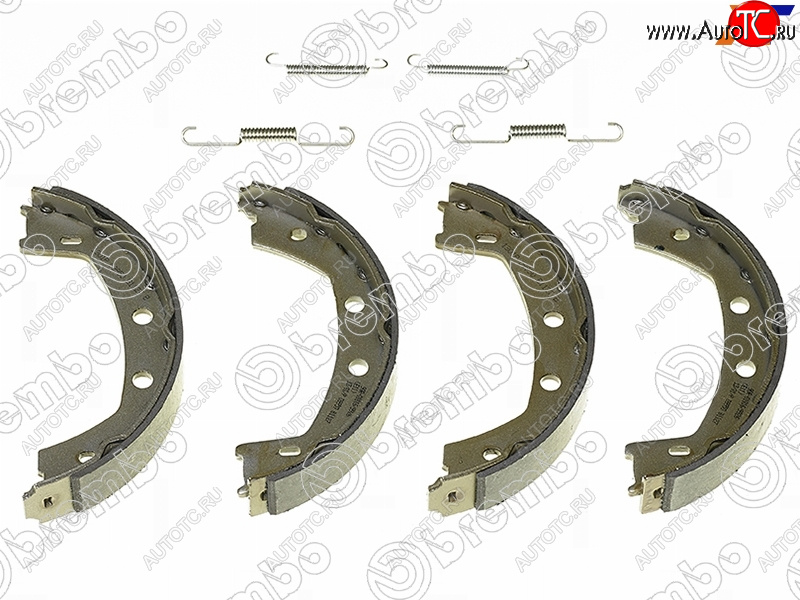 4 849 р. Колодки барабанные задние RH-LH SAT  Land Rover Freelander  L359 (2006-2012) дорестайлинг, 1-ый рестайлинг  с доставкой в г. Москва