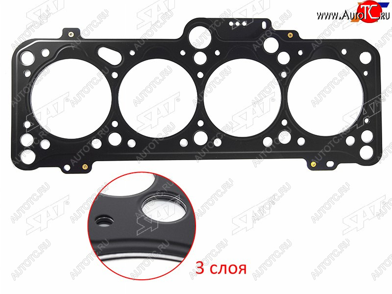 1 169 р. Прокладка ГБЦ SAT  Audi 80 (B2 купе,  B3,  B4), Skoda Felicia, Volkswagen Felicia  с доставкой в г. Москва