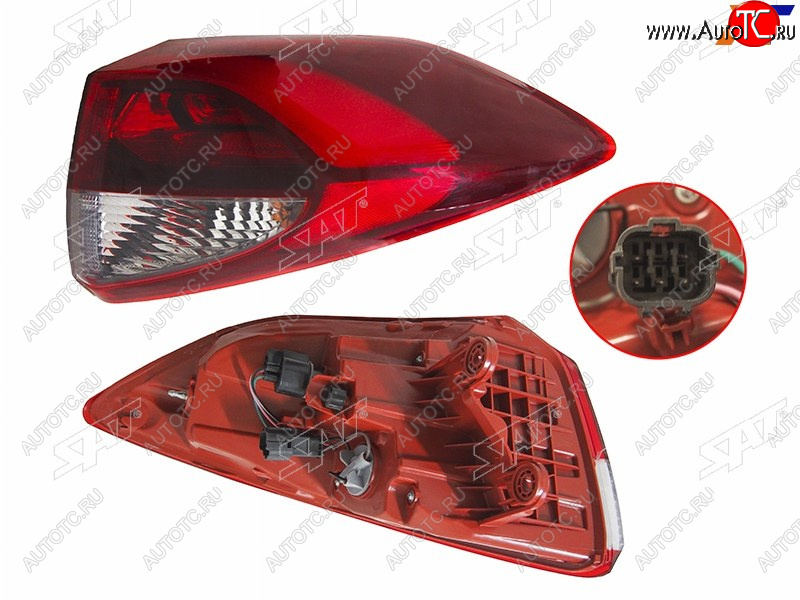 5 299 р. Фонарь задний правый (внешний, LED) SAT  Hyundai Tucson  TL (2015-2018) дорестайлинг  с доставкой в г. Москва