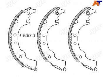 Колодки тормозные барабанные задние RH-LH SAT Toyota Gaia XM10 рестайлинг (2001-2004)