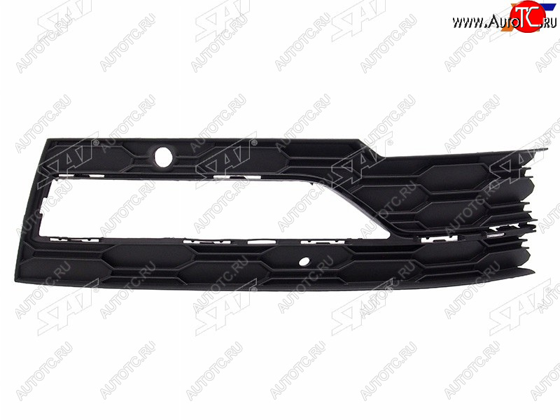 679 р. Правая оправа ДХО (под сонар) SAT Skoda Octavia A8 универсал (2019-2022) (молдинг хром)  с доставкой в г. Москва